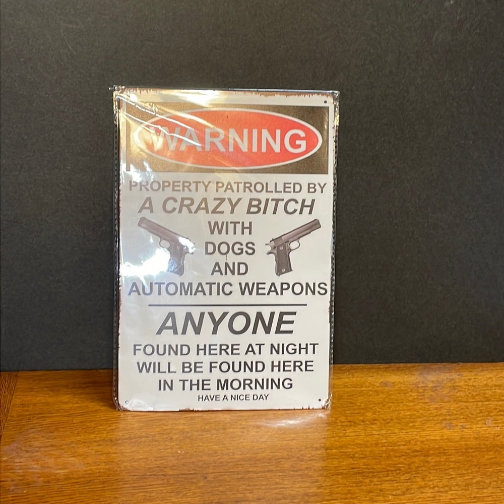 Funny Warning Sign. New